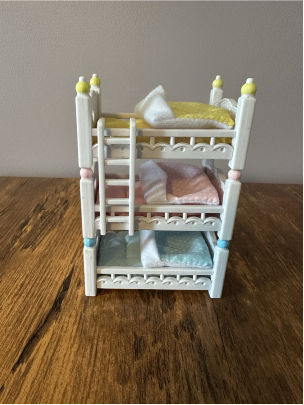 Calico Critters Triple Baby Bunk Beds - Dollhouse Furniture Set for Ages 3+